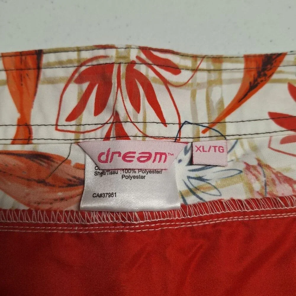 Dream Swim Shorts Trunks Drawstring Brown Pockets Mens‎ XL
